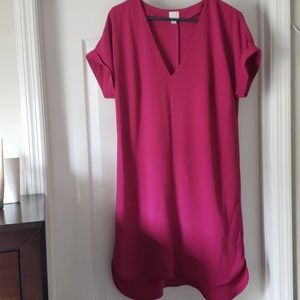 Fuschia mid length dress